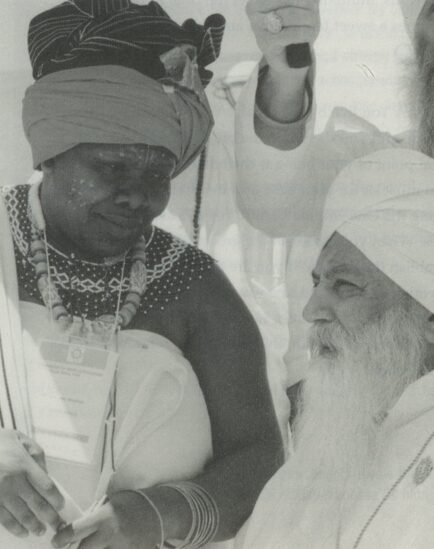 The Siri Singh Sahib, Yogi Bhajan at the 1999 Parliament of World Religions in South Africa