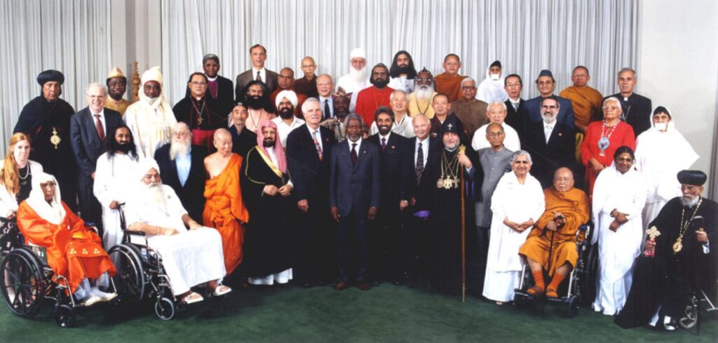 Yogi Bhajan at the United Nations 2000 Millennium Peace Summit