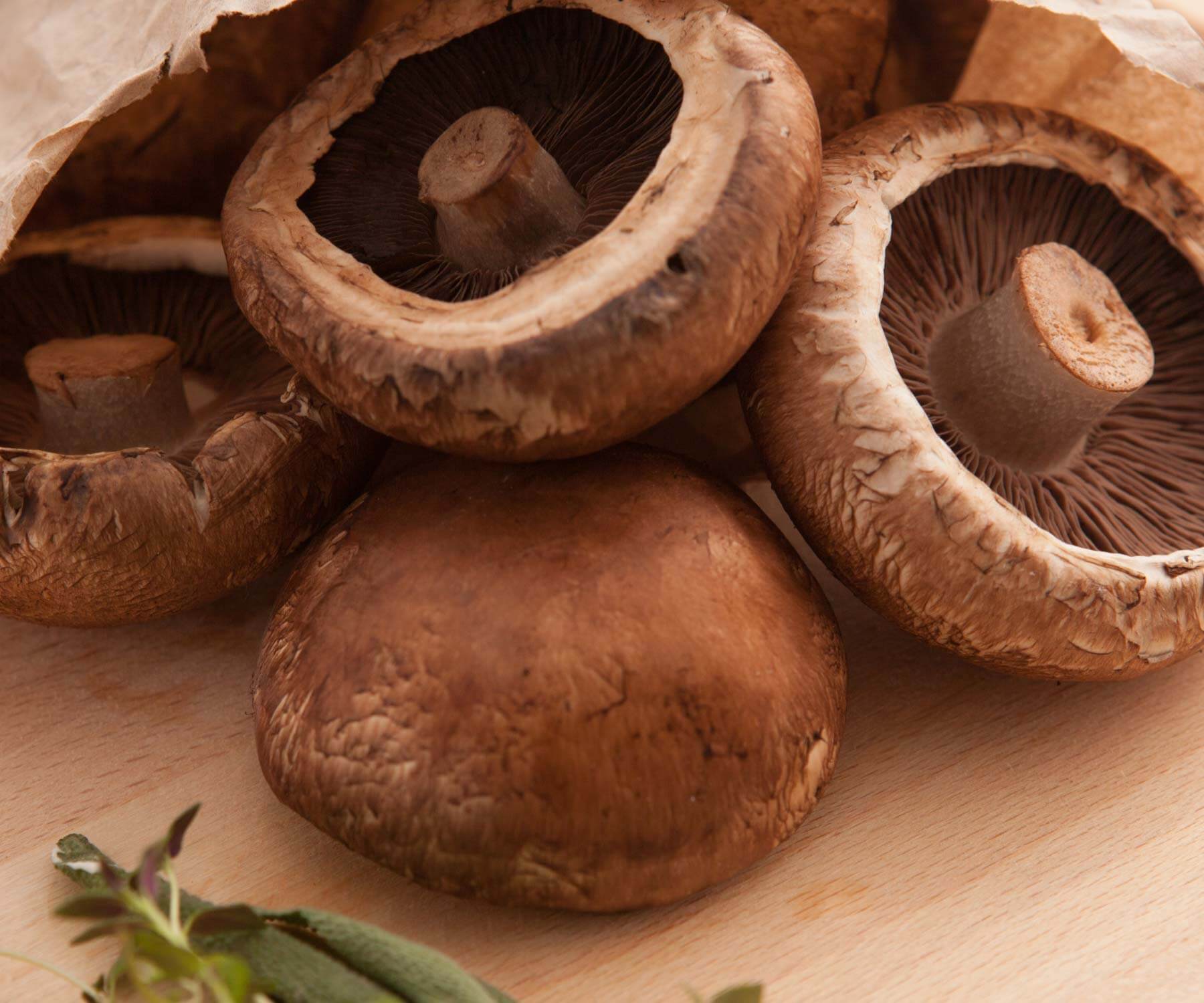 Grilled Mushroom Steaks with Polenta