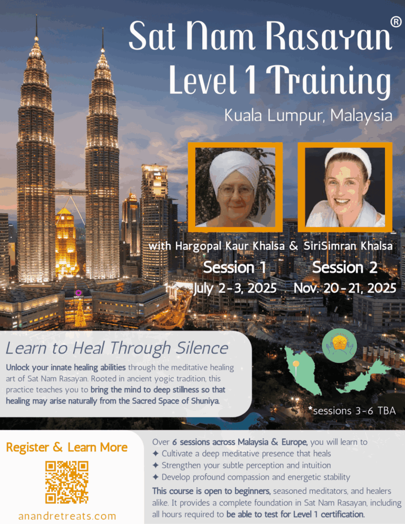 Sat Nam Rasayan Level 1 Training | Kuala Lumpur, Malaysia