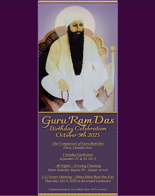 Hacienda de Guru Ram Das (HGRD) Guru Ram Das Birthday Celebrations