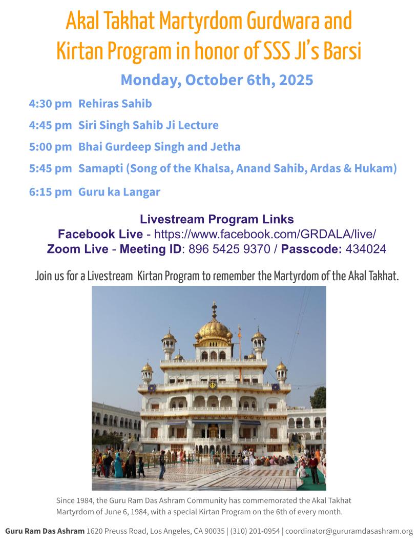 Yogi Bhajan 21st Barsi Celebration