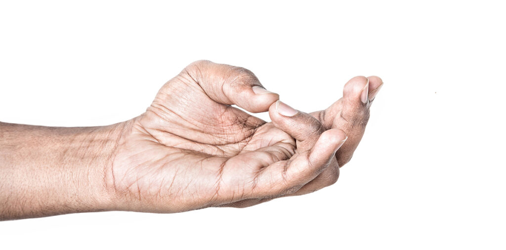 Hand on Surya or Ravi Mudra