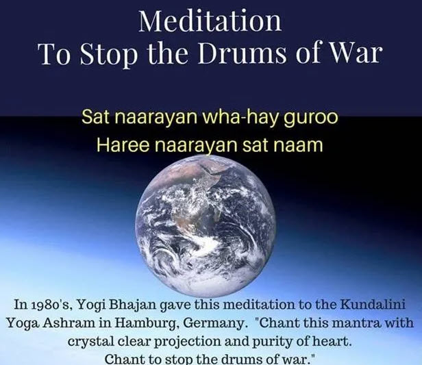 Meditation to Stop the Drums of War